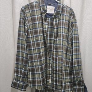 Weatherproof Green Casual Button Down Shirt